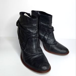 Anthropologie Schuler & Sons Philadelphia Leather Ankle Boots